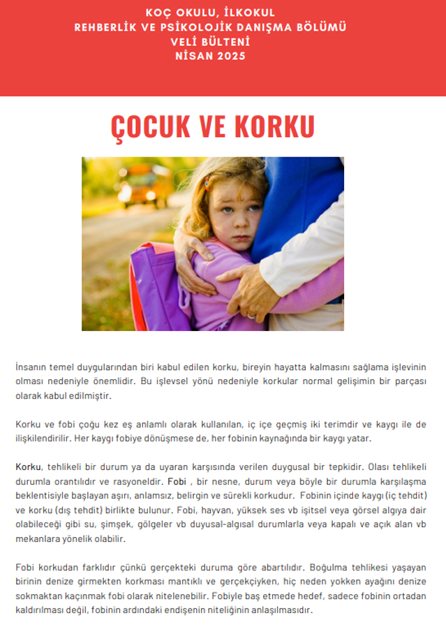 Çocuk ve Korku